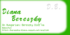 diana bereszky business card